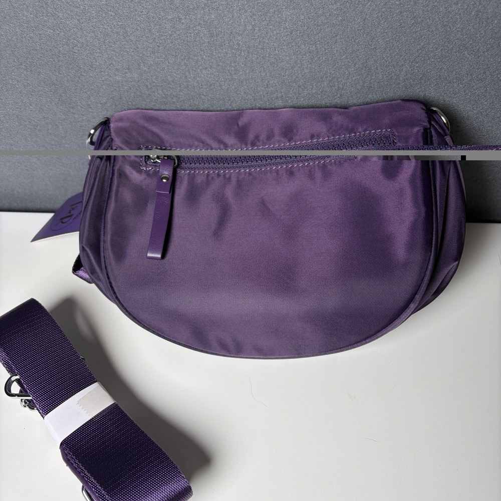 Iris & Rainbow Mini Best Version Crossbody Bag Plum Purple Adjustable Strap NWT - Picture 2 of 11